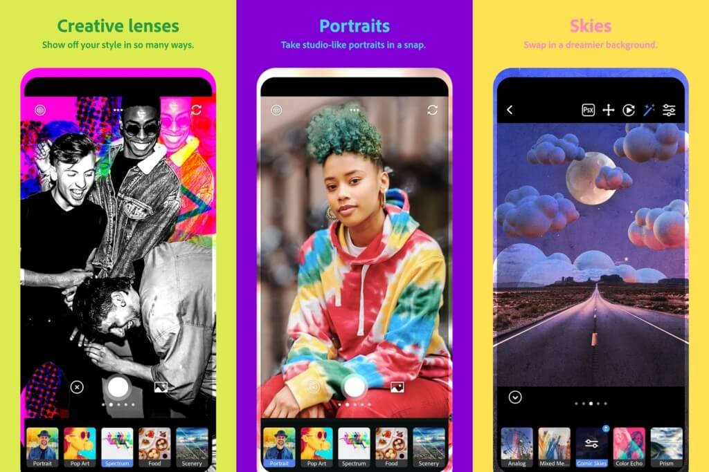 Adobe Photoshop Camera - легко поделиться фотографиями