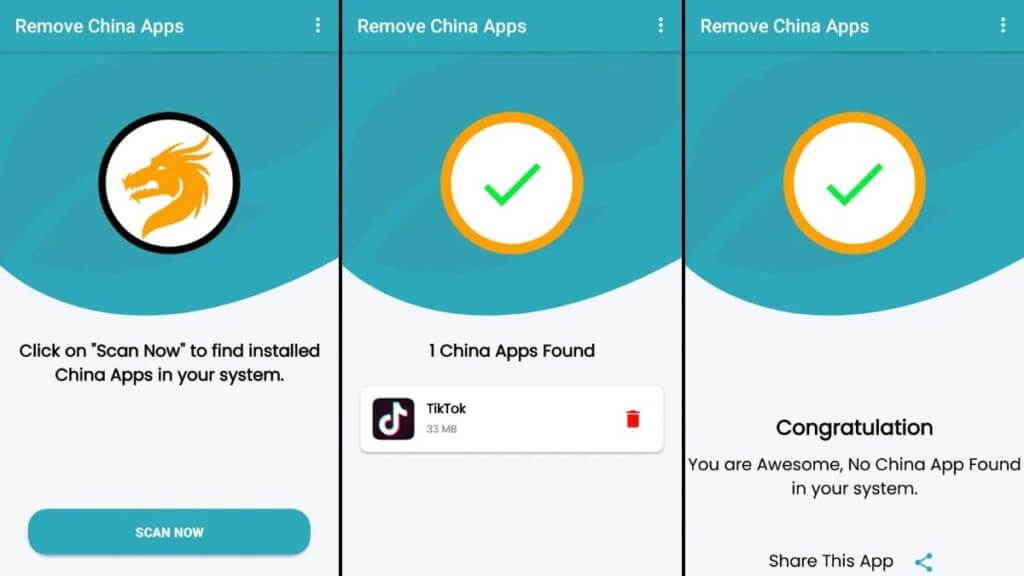Remove China Apps - не требует создавать учетную запись