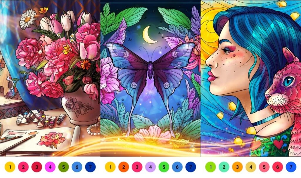 Плюсы приложения Happy Color