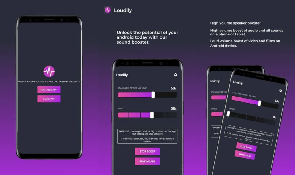 Что нового в версии Pro-версии приложения Loudly?