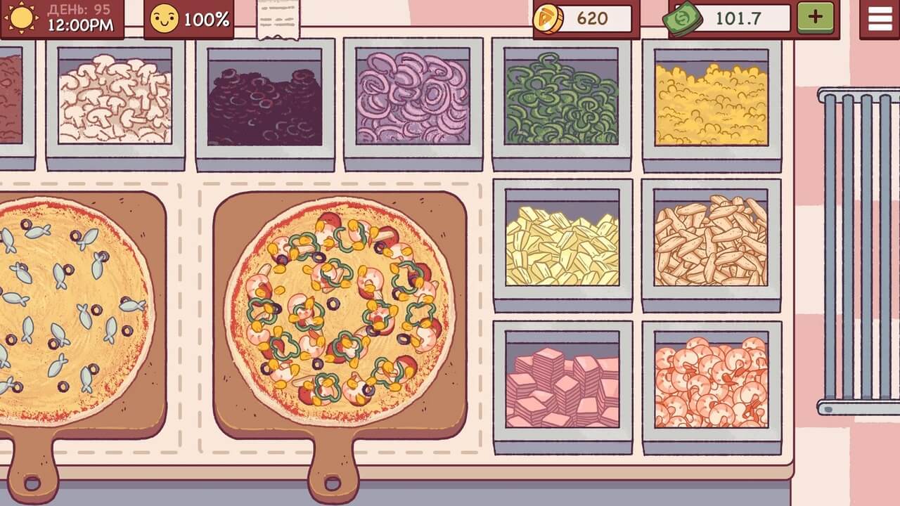 бесконечные деньги в игре хорошая пицца отличная пицца