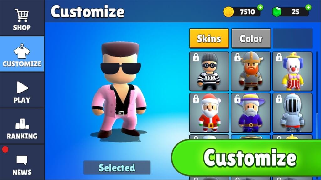 Stumble Guys - customize your character