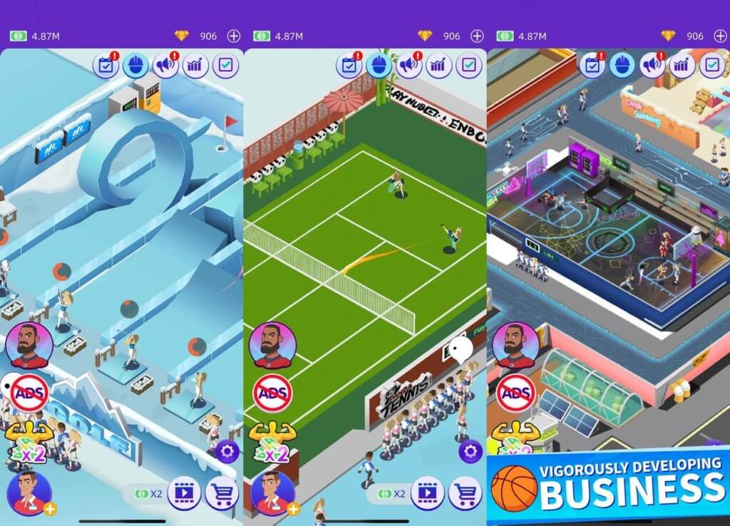 Графика и звук в Idle GYM Sports