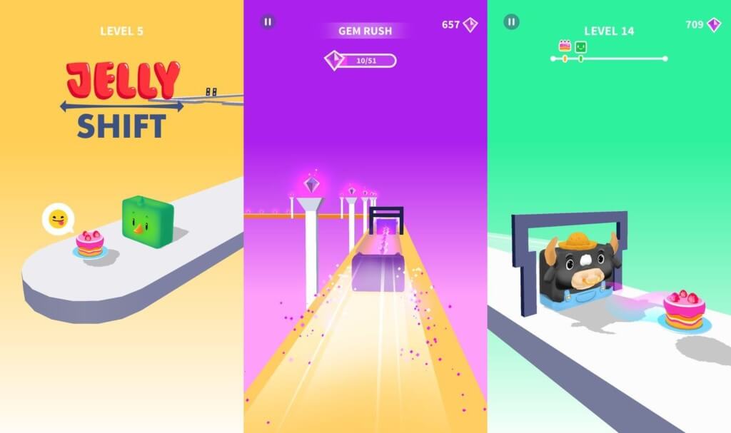 Графика и звук в игре Jelly Shift