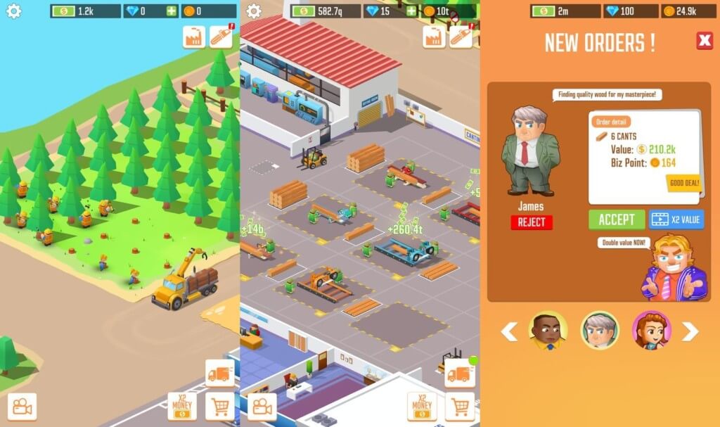 Станьте королем древесины в игре Lumber Inc