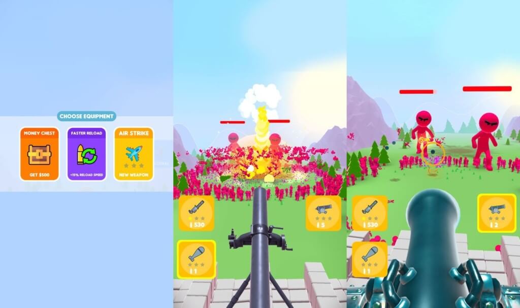 Графика и звук в игре Crowd Defense