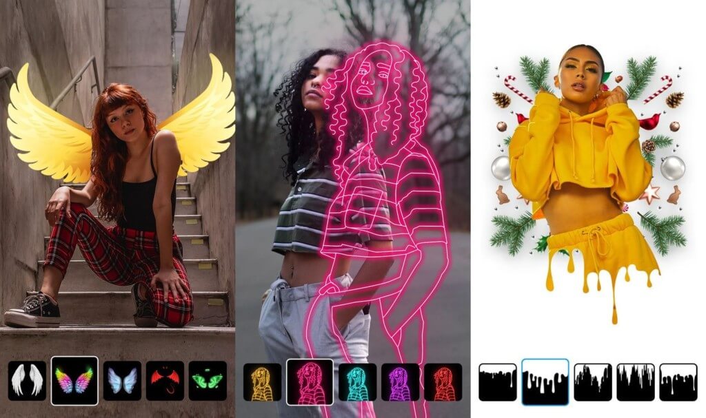 Делать портреты в приложении Instasquare