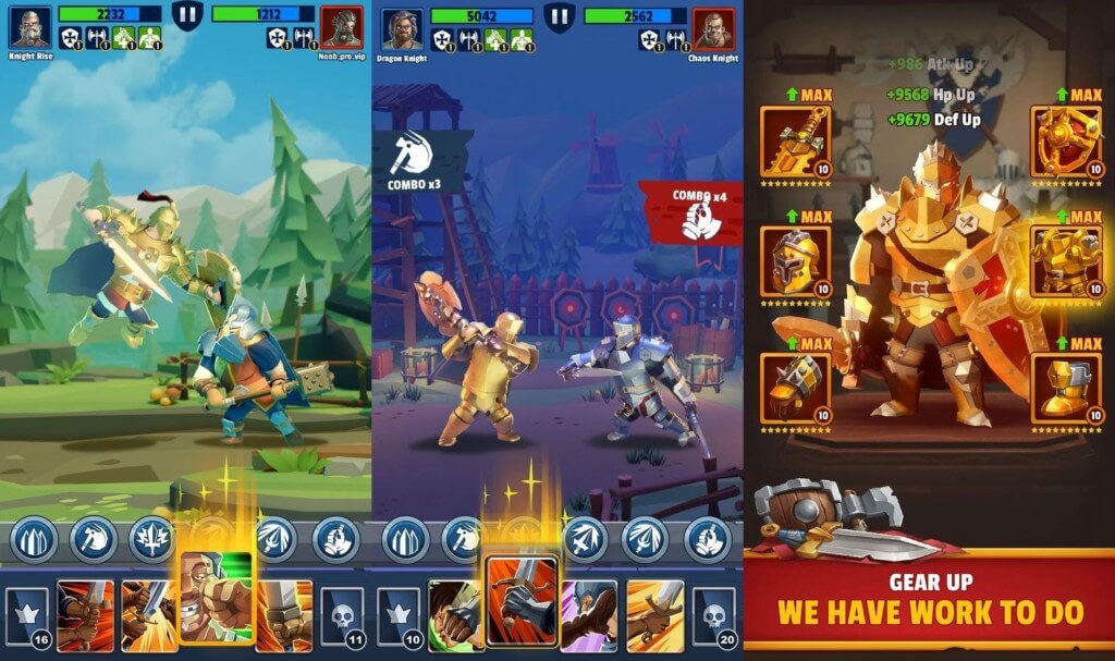 Развивайте замок в игре Royal Knight