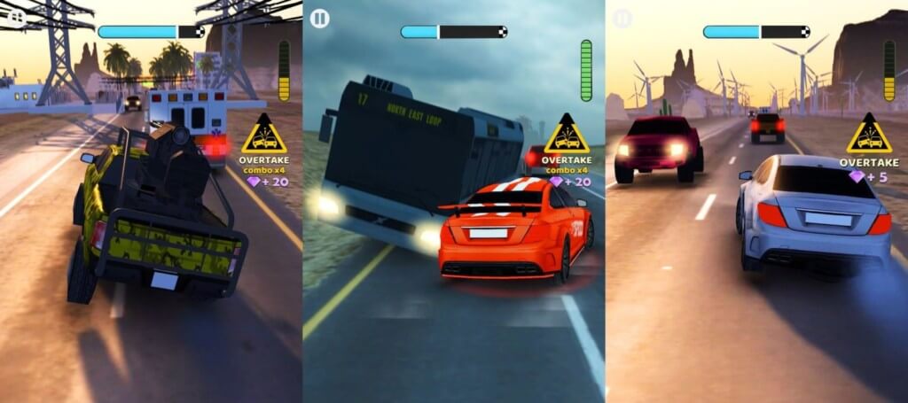 Огромный выбор машин в игре Rush Hour 3D
