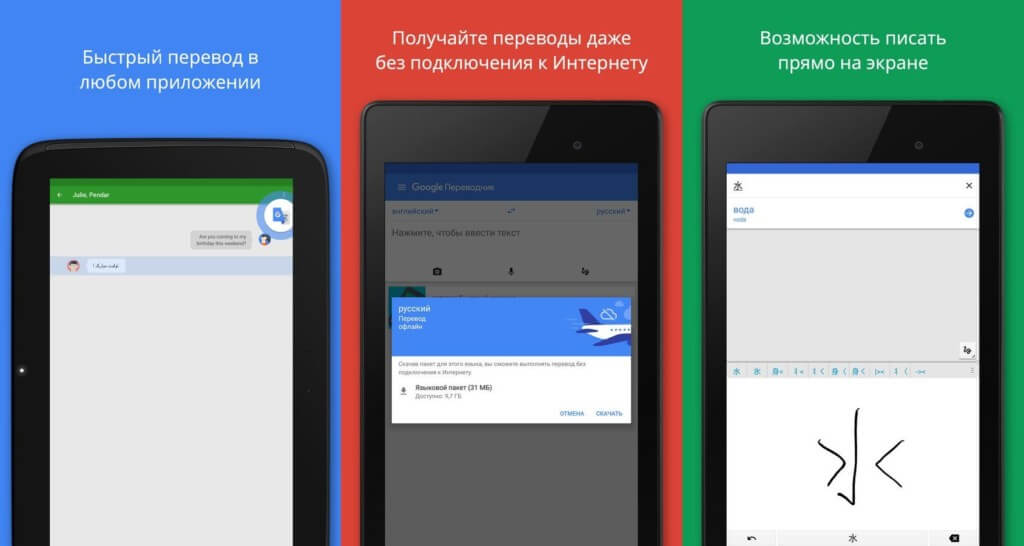 Особенности Google Переводчик для Android