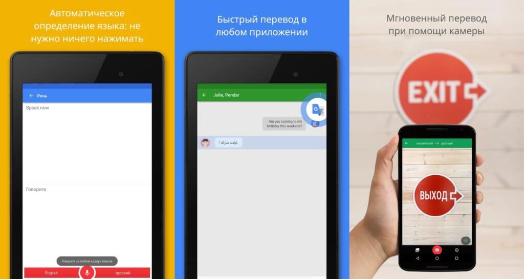 Переводчик Google как словарь