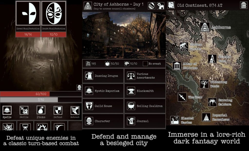 Погрузитесь в готическую и мрачную атмосферу в игре Grim Quest