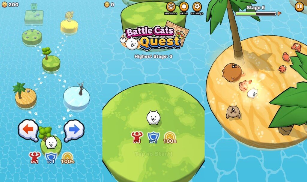 Выполняйте задания и получайте бонусы в игре Battle Cats Quest