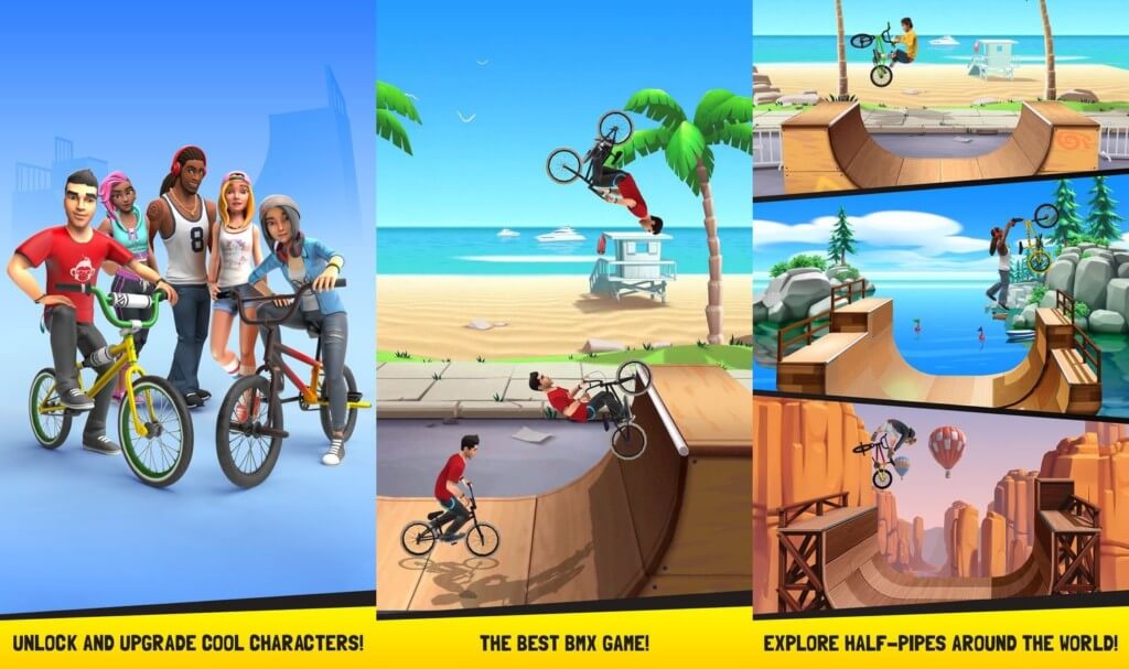 Открывайте новые мотоциклы в Flip Rider - BMX Tricks