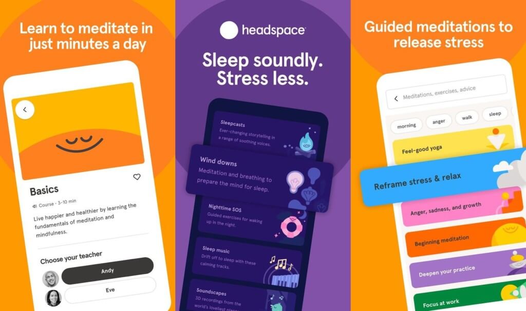 Headspace - доступность для пользователя любого возраста