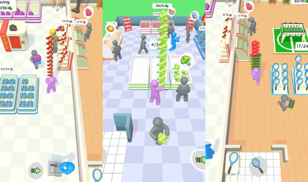 Обслуживайте покупателей в игре Shopping Mall 3D