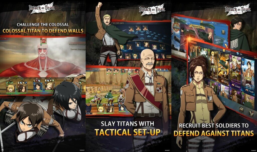 Механика игры Attack on Titan: Assault
