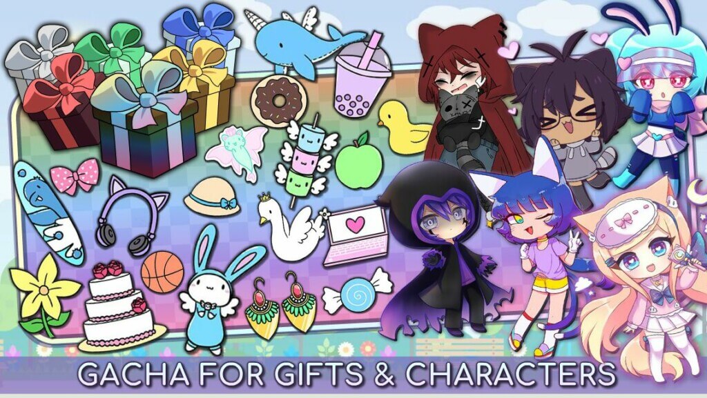 Travel around the city and chat with other characters in the game Gacha Life