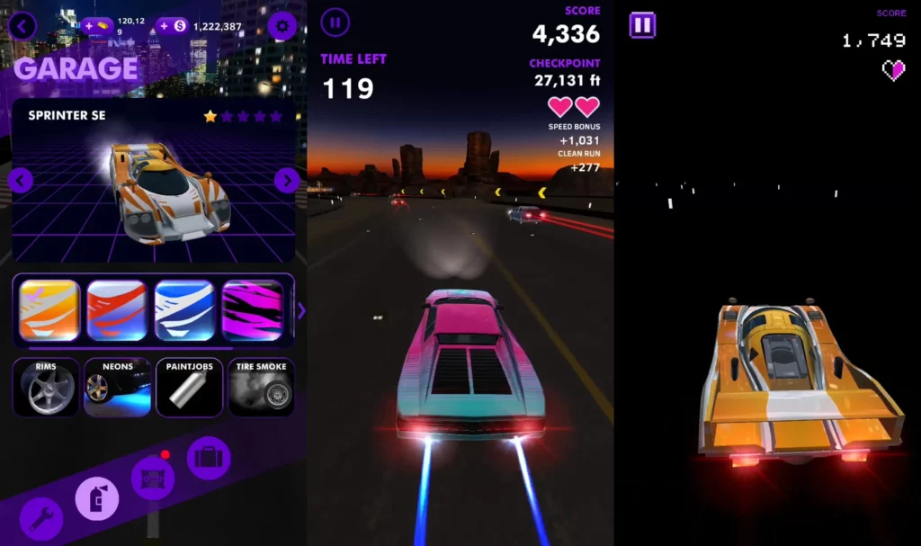 Механика игры Night Driver