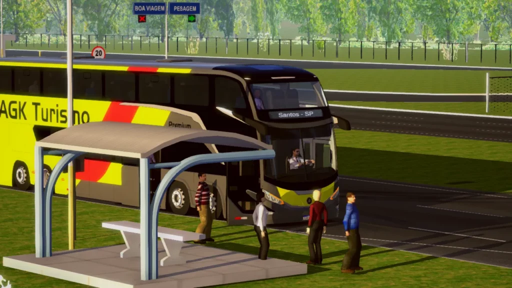 Большое количество автобусов в игре World Bus Driving Simulator