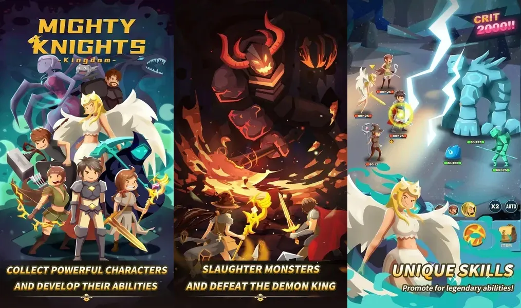 Mighty Knights: Kingdom — классическая пошаговая ролевая игра