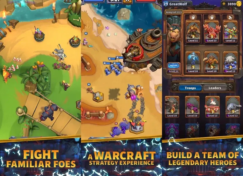 Соберите всех великих героев в Warcraft Arclight Rumble