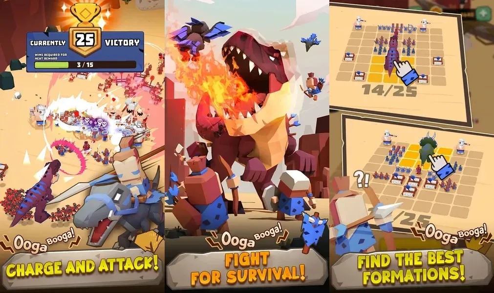 Dino Clash: Tribal War – игра-симулятор, вдохновленная первобытными временами