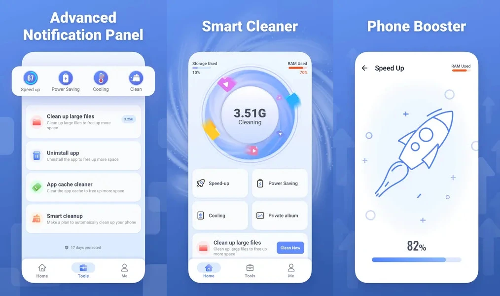 Master Clean Phone Cleaner — инструмент для очистки устройства с множеством функций оптимизации