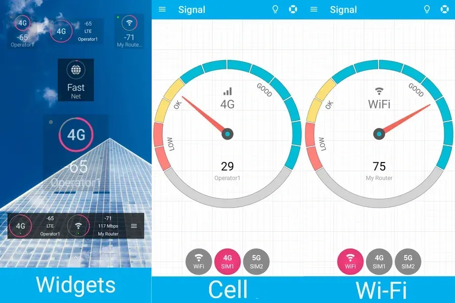Signal Strength — проверьте различные параметры подключения на смартфонах