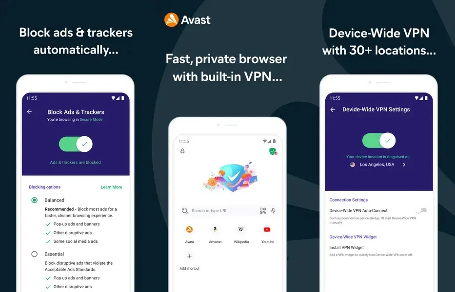 Avast Secure Browser — быстрый, безопасный и конфиденциальный браузер