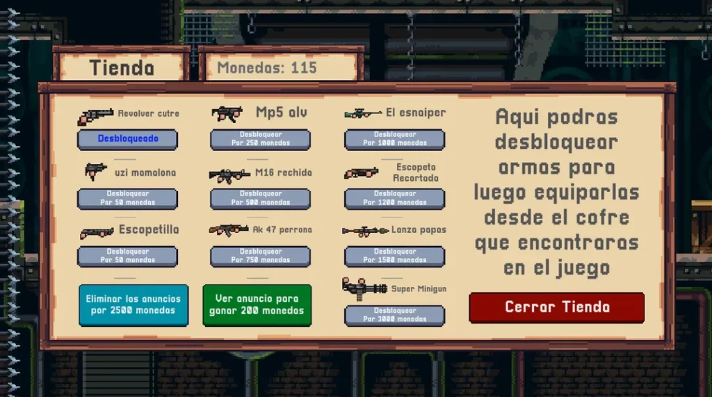 Подберите смертоносное оружие в игре в игре Chefcito Asesino