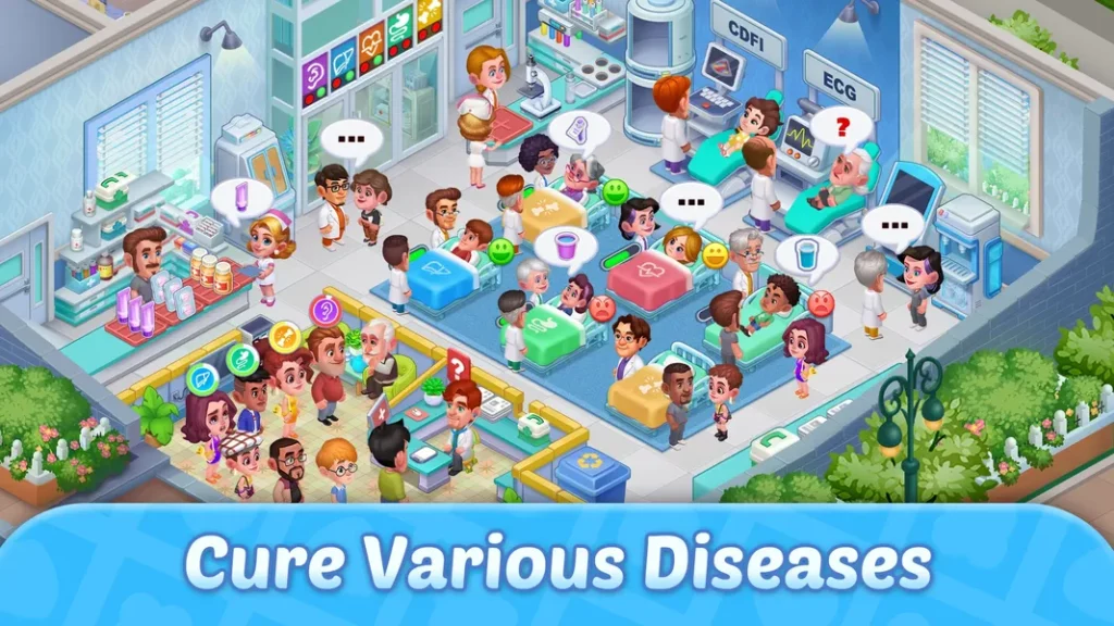 Сотни уникальных игровых уровней в игре Crazy Hospital: Doctor Dash