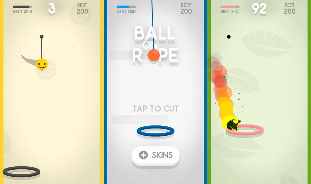 Ball on Rope — казуальная игра с увлекательным геймплеем
