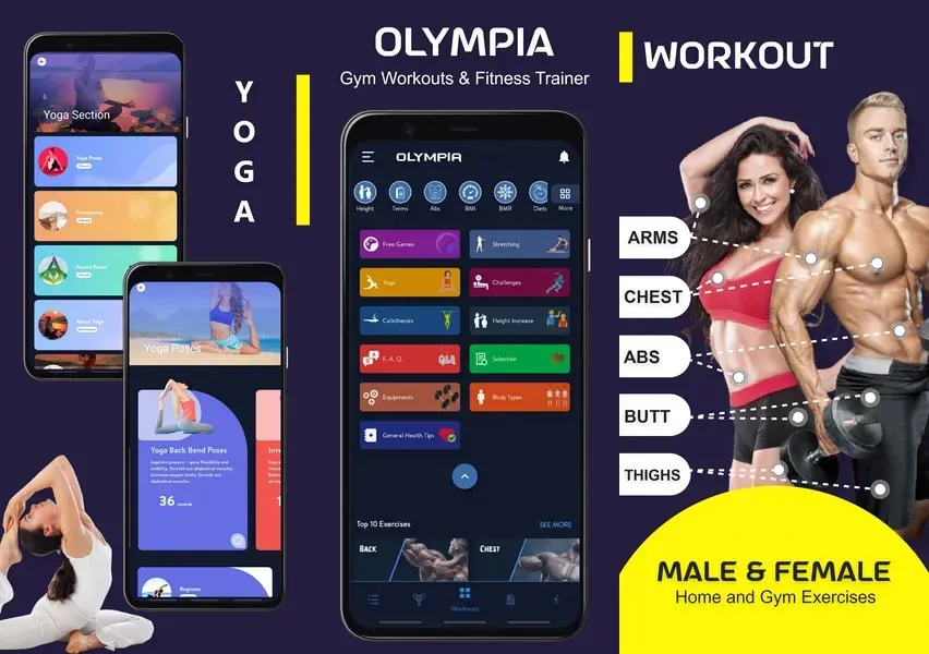 FitOlympia Pro – приложение для поддержки тренировок и улучшения здоровья