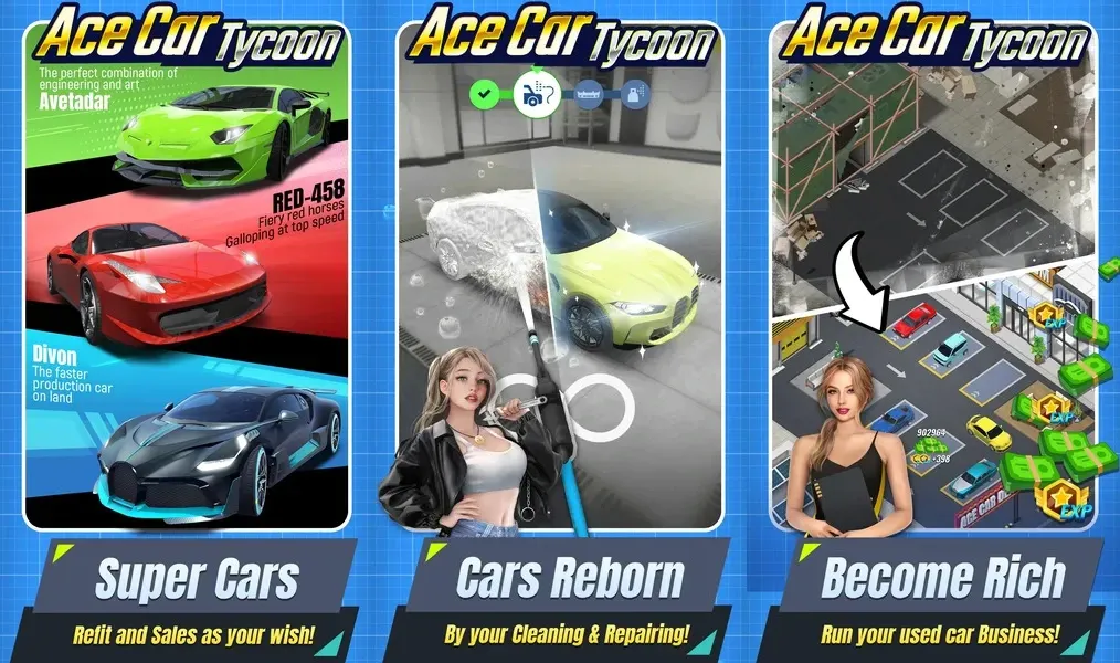 Ace Car Tycoon - захватывающие гонки по крутым трассам