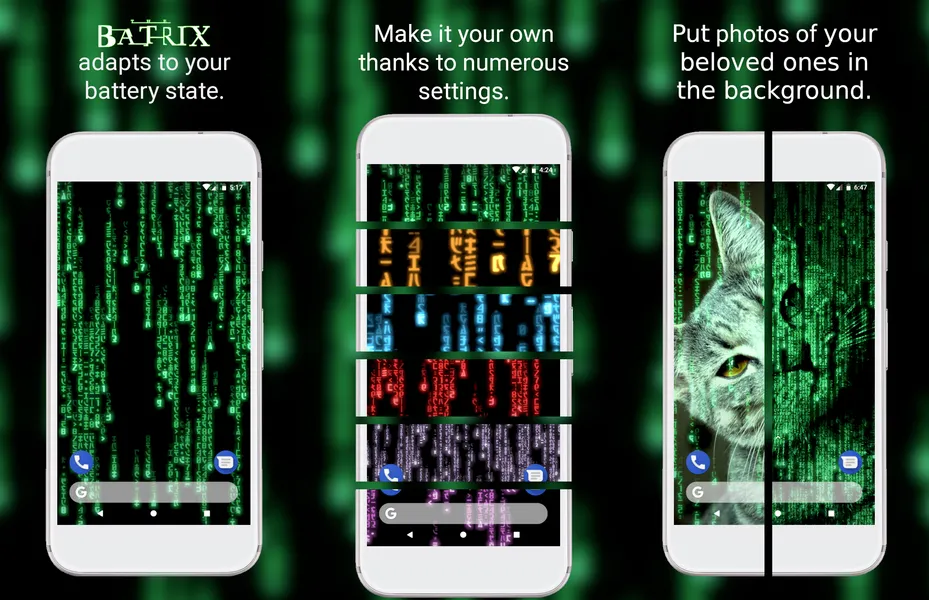 Batrix Live Wallpaper – приложение, меняющее главный экран как в фильме Матрица