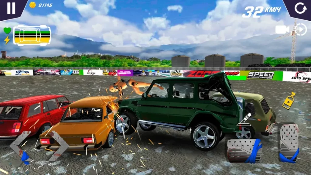 Несколько режимов игры в Car Crash Online Simulator