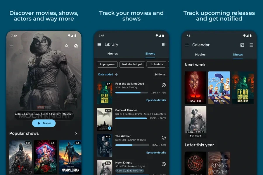 Cineexplore — приложение, поддерживающее поиск и отслеживание фильмов и сериалов