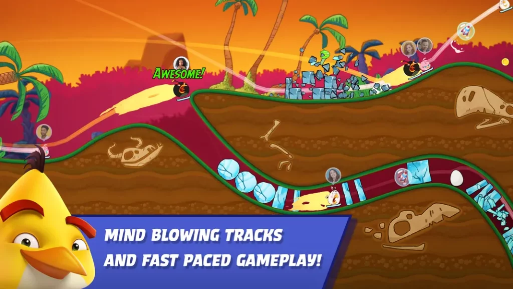 Angry Birds Racing - красочный 2D-дизайн