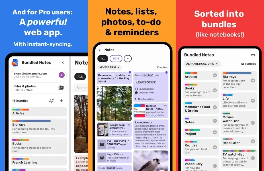 Bundled Notes — универсальное приложение для создания заметок, которым пользуются многие люди