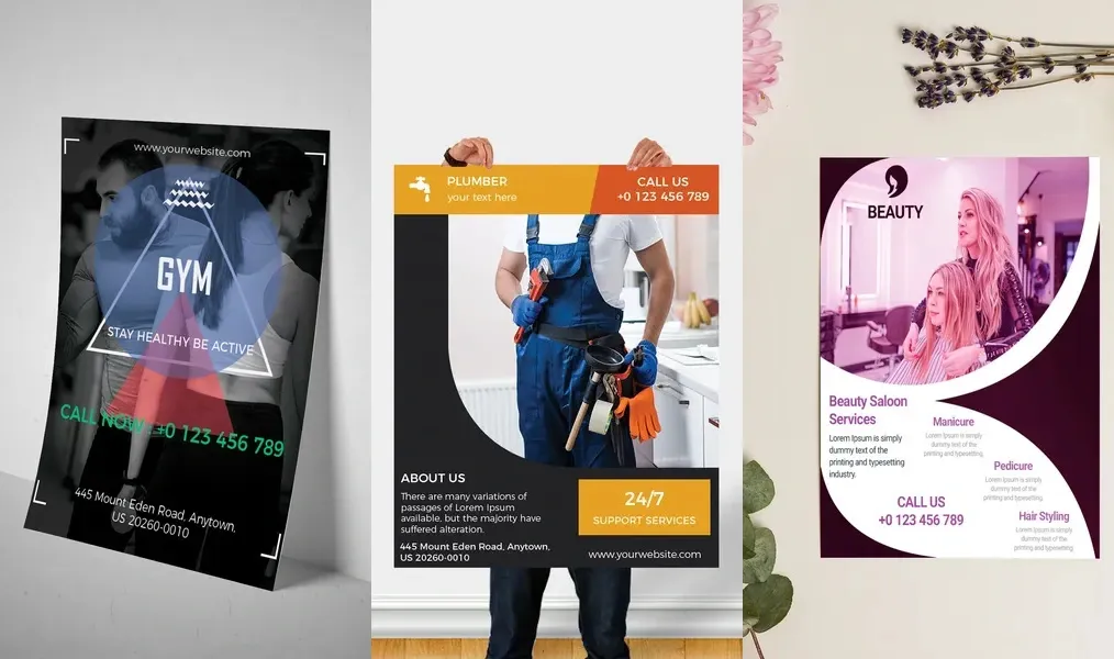 Flyers, Poster Maker, Design — приложение для создания плакатов и флаеров, не требующее дизайнерских навыков