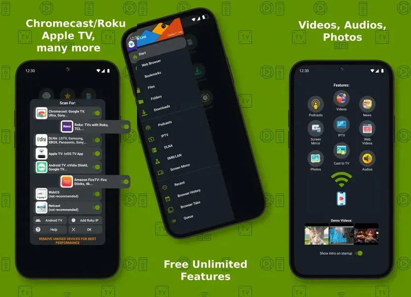Castify — приложение для потоковой передачи видео для Android
