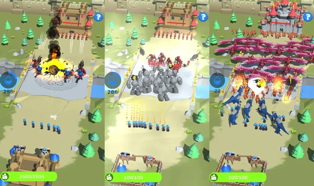 Захватывающие битвы с боссами в игре Draw Castle War