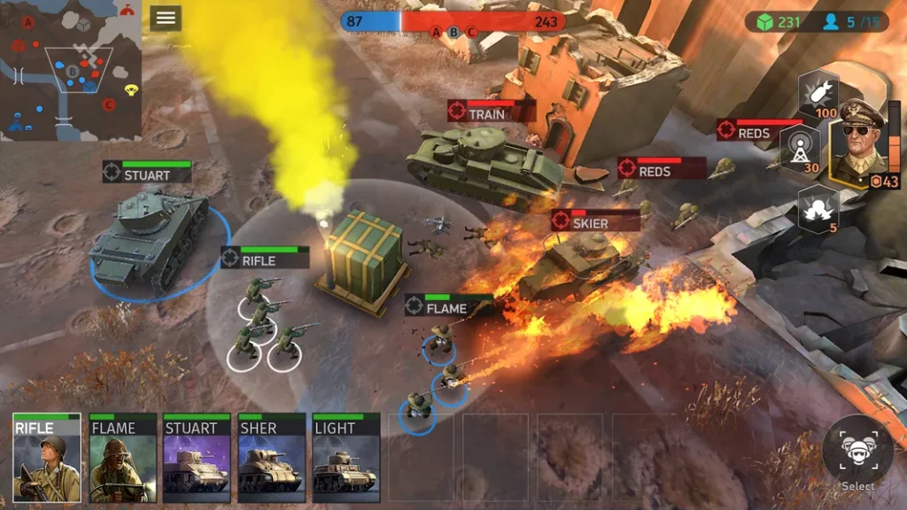 World War Armies — игра в реальном времени, предлагающая увлекательные военные сражения