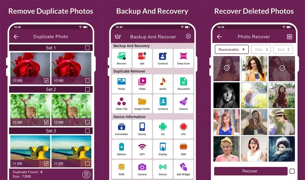 Recover Deleted All Photos — инструмент, специализирующийся на поиске и восстановлении потерянных данных