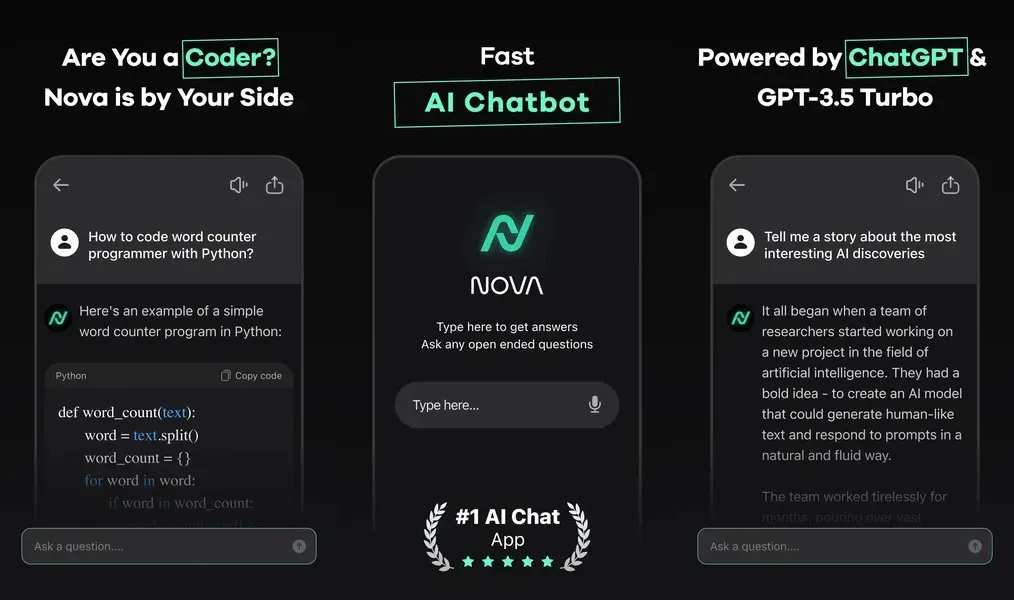 Nova AI - ChatGPT - возможность анализа и редактирования любого документа
