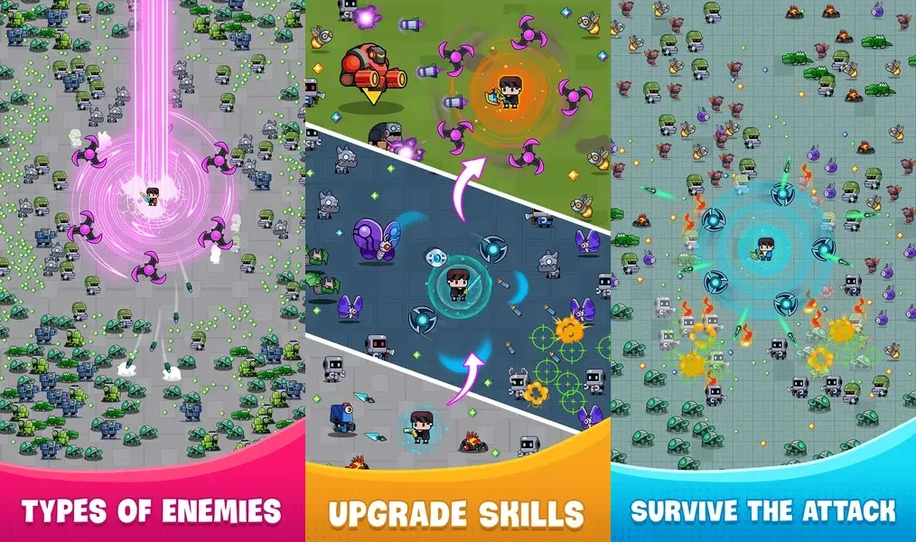 Выберите свою эффективную стратегию в игре Zombie War.io
