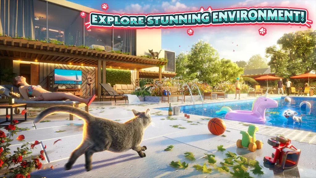 Захватывающий геймплей в игре Cat Simulator 2