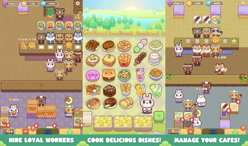 Cozy Cafe: Animal Restaurant – казуальная игра с элементами управления кафе
