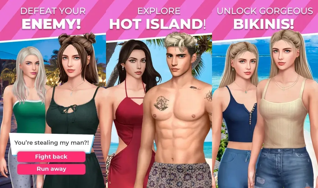 Hot Island: Interactive Story – визуальная новелла о романтических историях любви